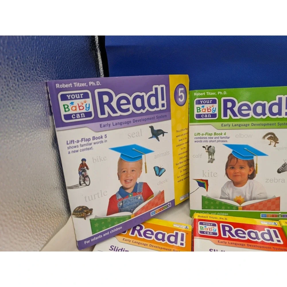 12 Pc Your Baby Can Read Learn Books Sliding Word Cards Developing Minds Infants